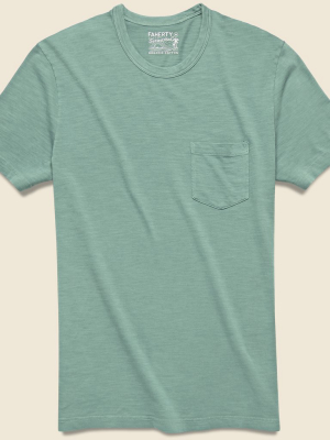 Garment Dyed Pocket Tee - Jade