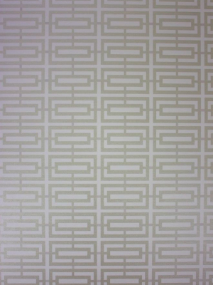 Kikkotrellis Wallpaper In Taupe Gray Color By Osborne & Little