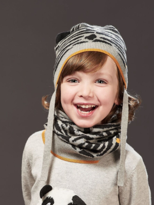 Bonnie Mob Tiger Stripe Snood - Grey