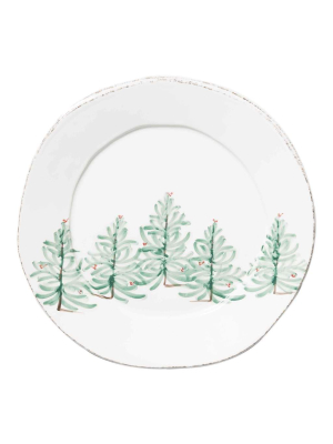 Vietri Lastra Holiday Round Platter