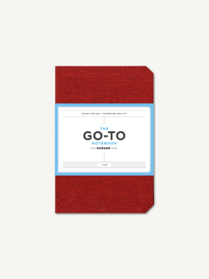 Go-to Notebook With Mohawk Paper, Brick Red Lined