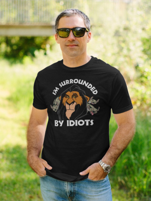 Men's Lion King Scar Surrounded By Idiots T-shirt