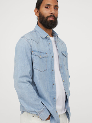 Cotton Denim Shirt