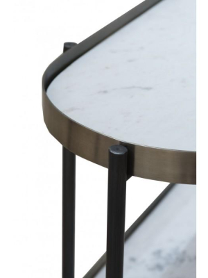 Demi Console White Marble