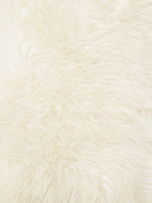 Lalo Lambskin Throw, Cream