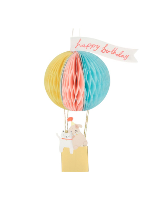 Air Balloon Honeycomb Card