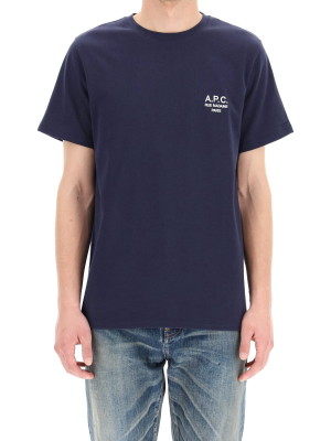 A.p.c. Raymond Logo Embroidered T-shirt