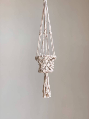 Plant Hanger Basket - Cream