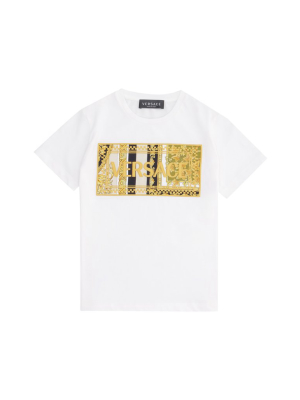 Versace Kids Barocco Embroidered T-shirt