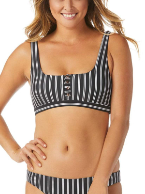 Raisins Del Mar Stripe Bella Bikini Top A711850-blk