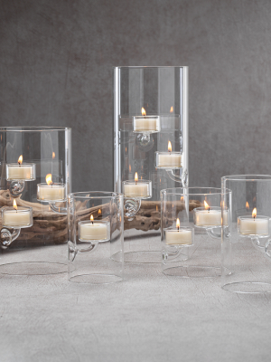 Suspended Glass Tealight Holder And Hurricane