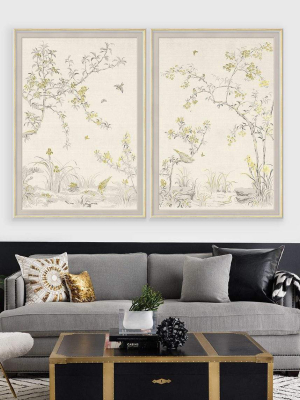 Natural Curiosities Rococo, Gold & White I & Ii