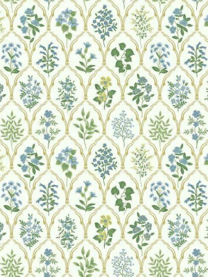 Hawthorne Wallpaper In Blue-green From The Rifle Paper Co. Collection By York Wallcoverings