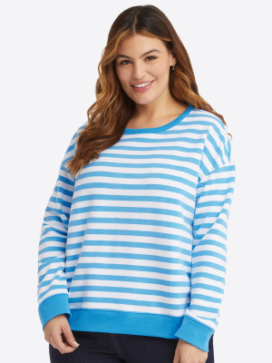 Kelsea Sweatshirt In Awning Stripe