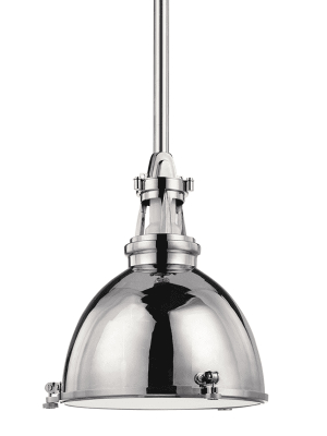 Massena 1 Light Pendant Polished Nickel