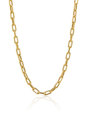 14kt Yellow Gold 22" Chain Link Luxe Lillian Necklace