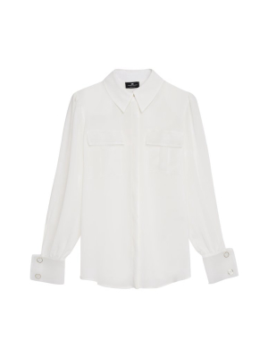 Elisabetta Franchi Pocket Detailed Shirt