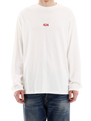 424 Logo Embroidered Long-sleeve T-shirt