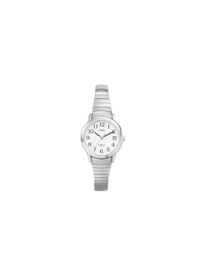 Women's Timex Easy Reader Expansion Band Watch - Silver T2h371jt