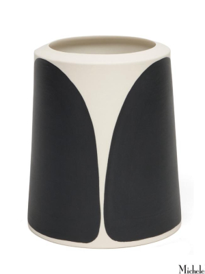 Pattern Block Black And White  Vase Short