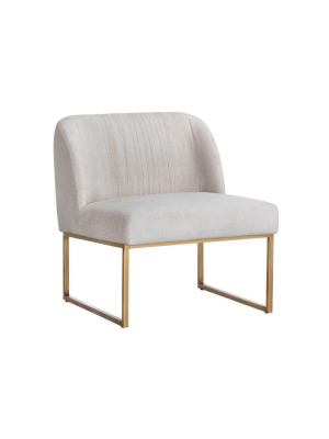 Nevin Lounge Chair - Polo Club Muslin