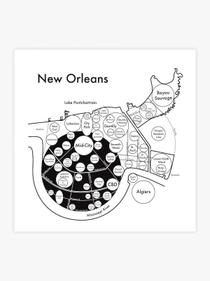 New Orleans Letterpress Print