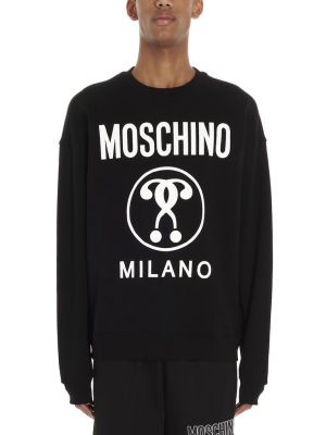 Moschino Question Mark Logo Printed Sweatshirt