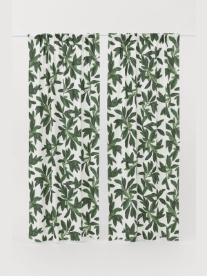 2 Pack Cotton Curtain Panels