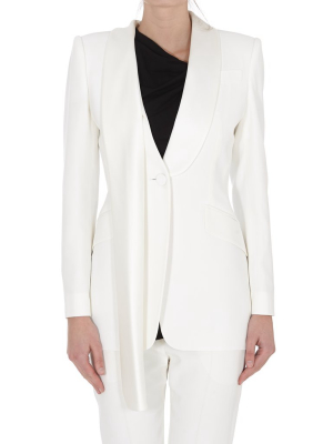 Alexander Mcqueen Scarf Lapel Tuxedo Blazer