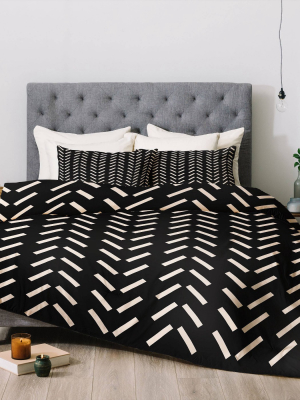 Nick Quintero Herringbone Comforter Set - Deny Designs