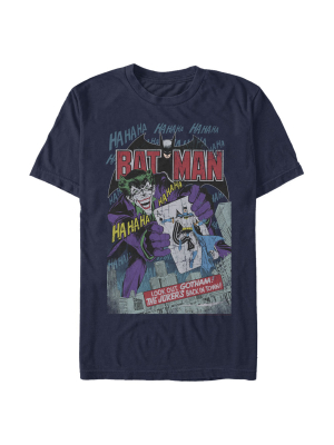 Men's Batman Joker Vintage Card T-shirt