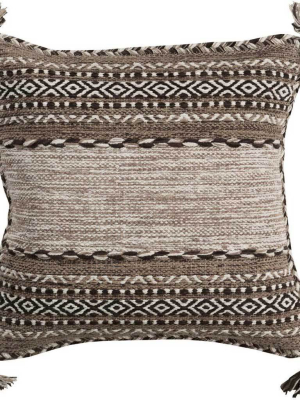 Trenza Taupe/black Pillow