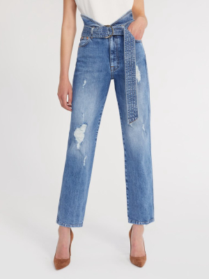 Travis Denim Pant In Indigo Medium Stone Wash