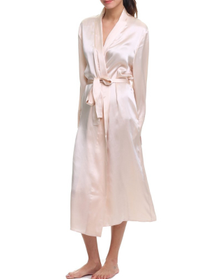 Audrey Silk Long Robe