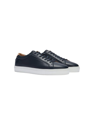 Series 1 Navy Leather Sneaker