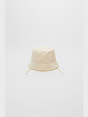 Piped Embroidered Hat