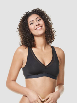 Simply Perfect By Warner's Women's Wirefree Contour Bra With Mesh