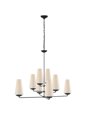 Fontaine Large Offset Chandelier In Various Colors