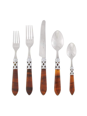 Vietri Aladdin Brilliant Tortoiseshell 5-piece Place Setting