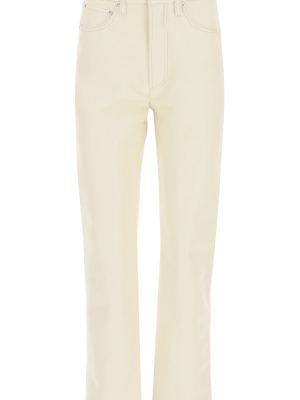 Agolde High Rise Faux-leather Tapered Pants