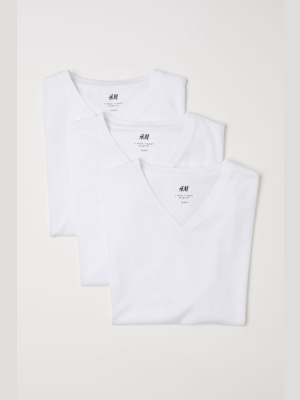 3-pack Slim Fit T-shirts