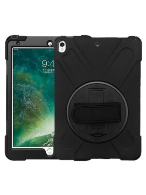 Mybat For Apple Ipad Air (2019)/pro 10.5" Black Hard Tpu Hybrid Plastic Case W/stand