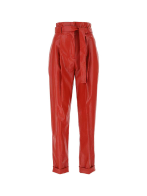 Philosophy Di Lorenzo Serafini Belted Faux Leather Pants