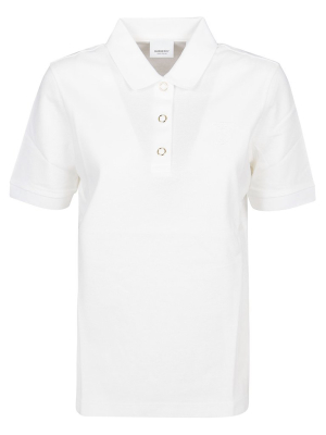 Burberry Logo Embroidered Polo Shirt