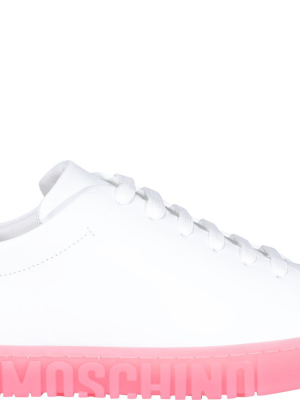 Moschino Logo Embossed Lace-up Sneakers