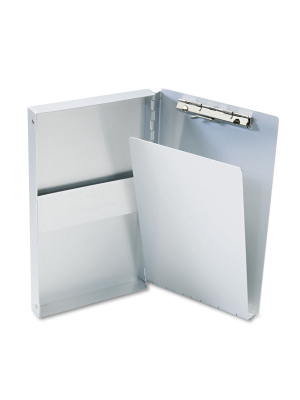 Saunders Snapak Aluminum Side-open Forms Folder 3/8" Clip 5 2/3 X 9 1/2 Sheets Silver 10507