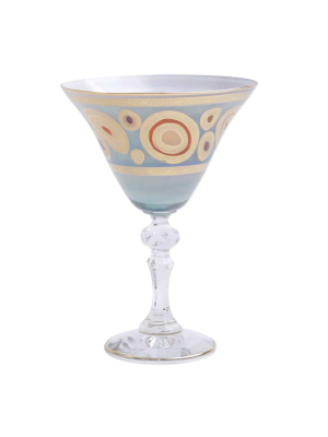 Vietri Regalia Martini Glass - Aqua