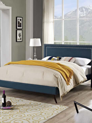 Veronica Twin Platform Bed With Squared Tapered Legs