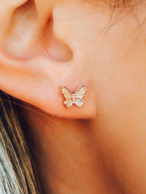 Butterfly In Flight Earrings