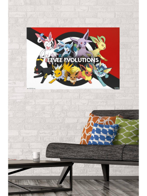 22.375" X 34" Pokémon - Eeveelution Unframed Wall Poster Print - Trends International